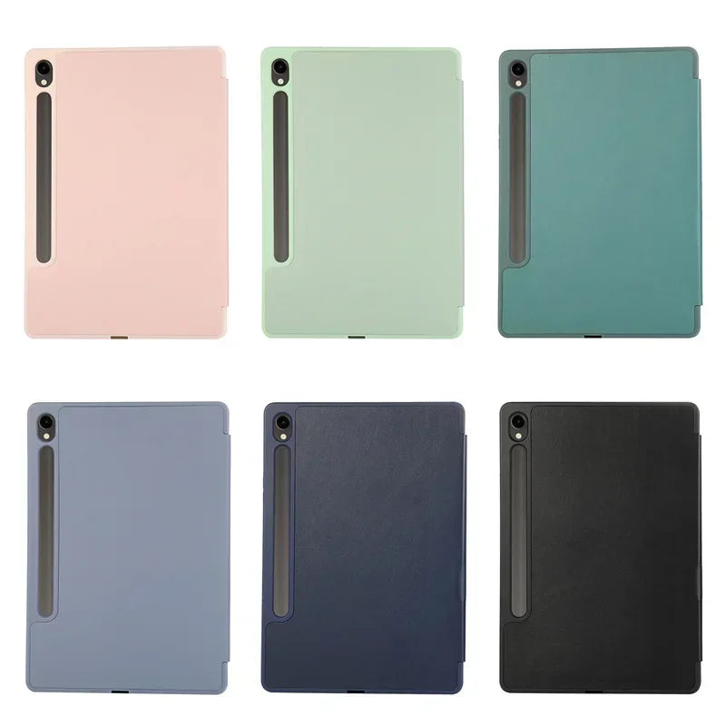 Funda For Samsung Galaxy Tab S9 FE Case 10.9" PU Leather TPU Back Stand Tablet For Galaxy Tab S9 Fe Plus S9 Case with Pen Holder