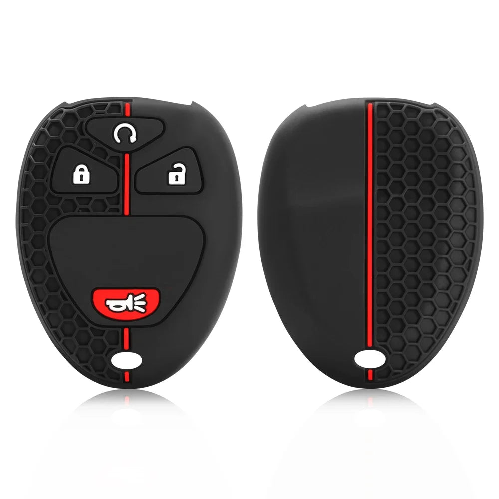 Silicone Remote Car Key Cover For Chevrolet Tahoe Suburban Gmc Yukon For Cadillac Escalade Car Key Case Protector Accessories
