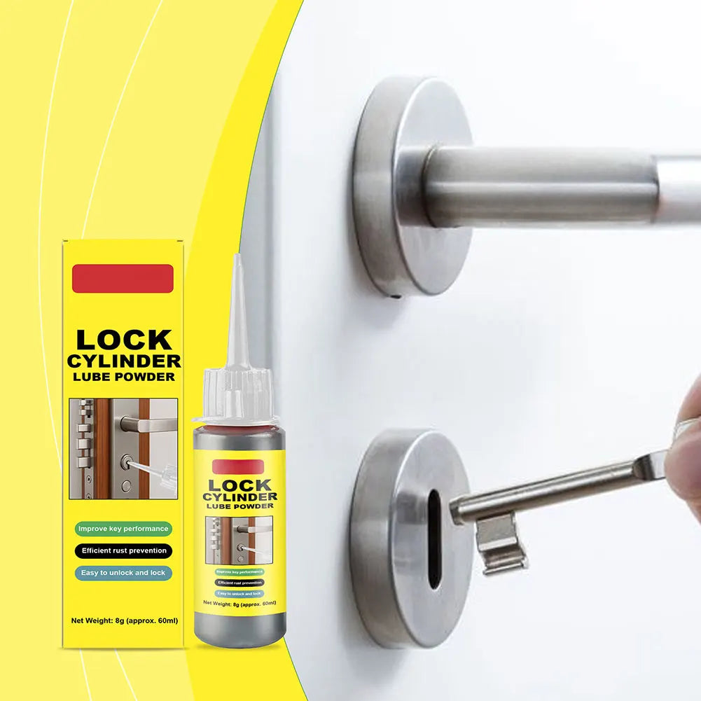 Graphites Lock Cylinder Lubricant Powder,Powdered Lock Cylinder Lubricant,Anti-Rust Lock Cylinder Lubricant For Outdoor Use