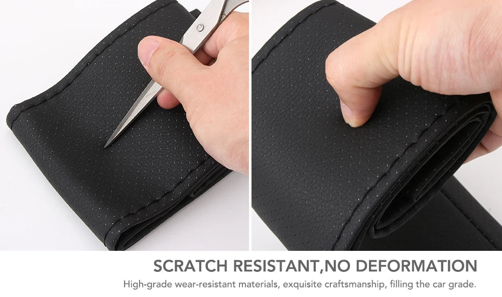 For Opel astra h j g insignia vectra c corsa d zafira b Acura Buick 1Set Car steering wheel cover Leather Hand stitching