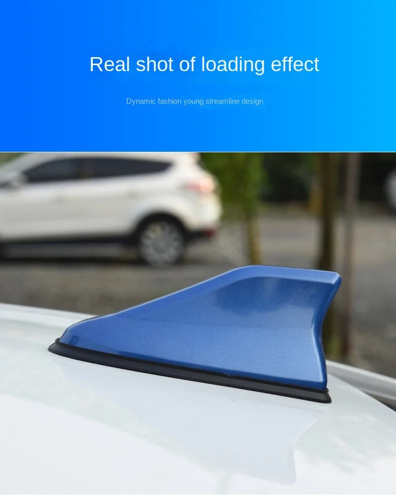 Car Radio Shark Fin Car Shark Antenna Radio FM Signal Design For All Automobiles Aerials Auto Exterior Styling Replacement Parts