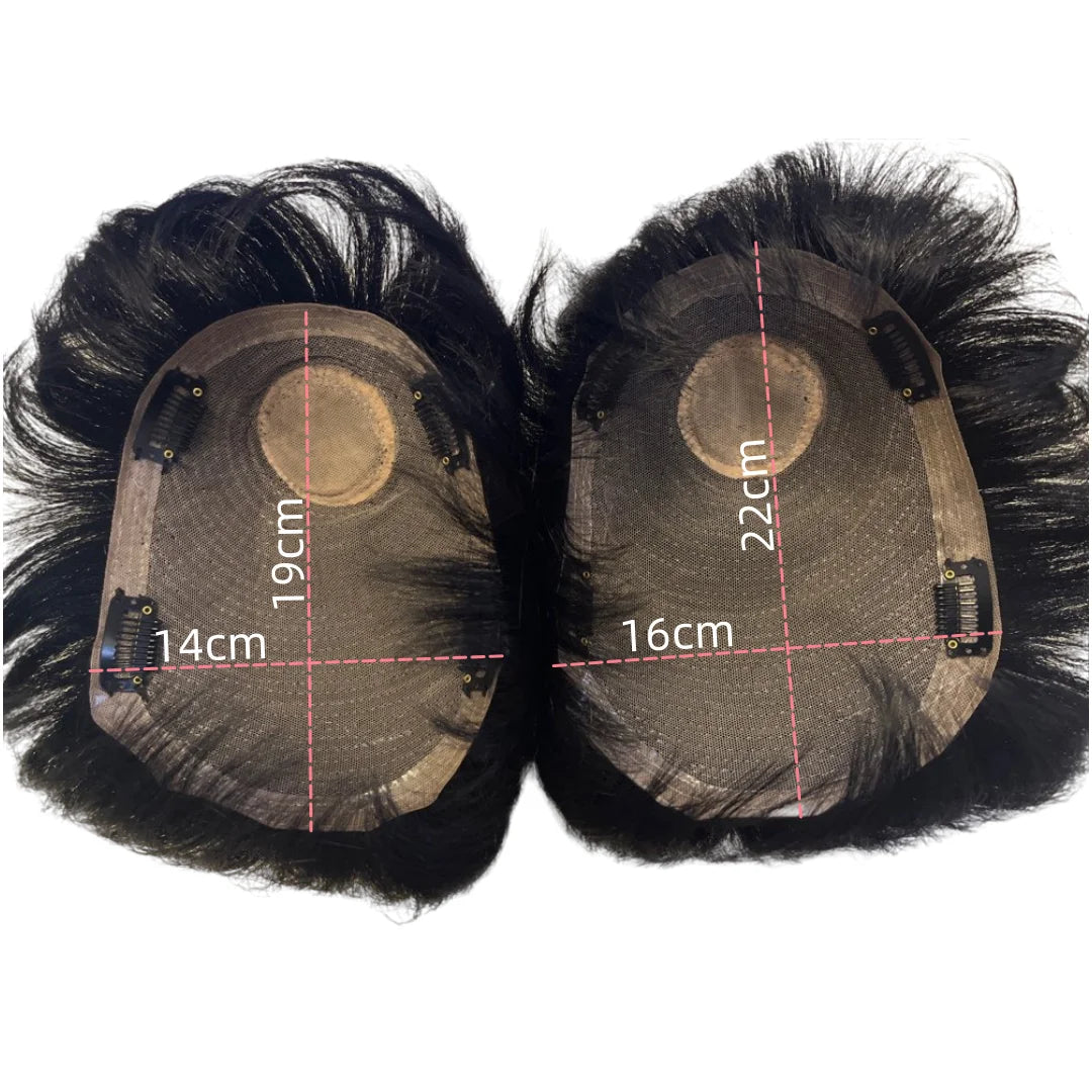 Prosthetic Hair Male 100% Human Hair Toupee Wigs for Man Replacement System Men's WIg Real Hair for Baldness Cover White Hair