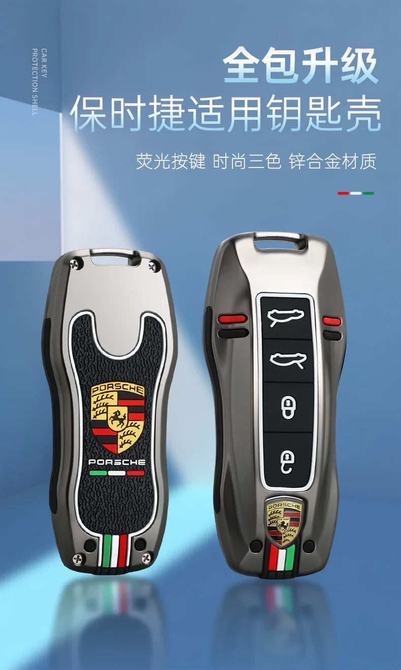 Auto Smart Remote Key Case Cover Protector For Porsche Panamera Carman Macann Bobst Cayenne 911 981 991 970 996 Car Accessories