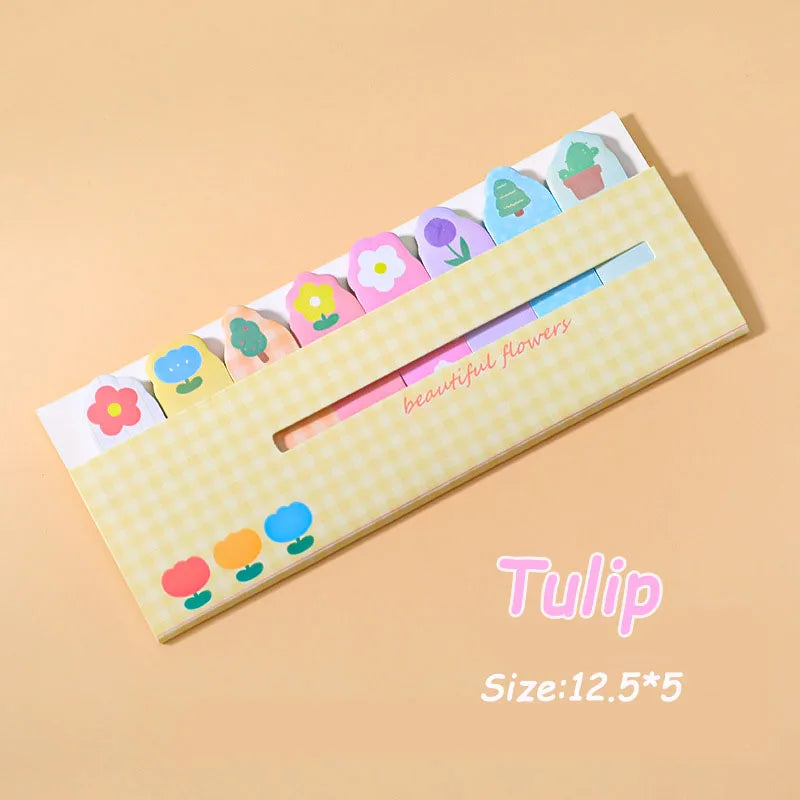 Creative Cute Cartoon Animal Index Stickers Stationery Notebook High Appearance Convenience Stickers Student Supplies