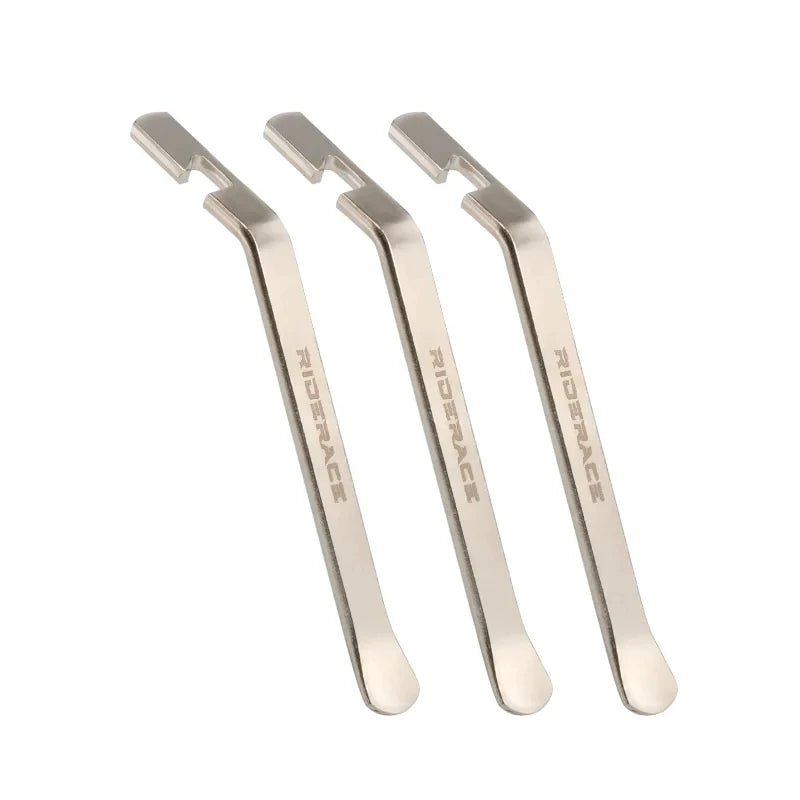 RIDERACE 3PCS Bike Tire Lever Tube Repair Service Tools Carbon Steel Heat Treatment Bicycle Tyre Opener Crow Bar Remover