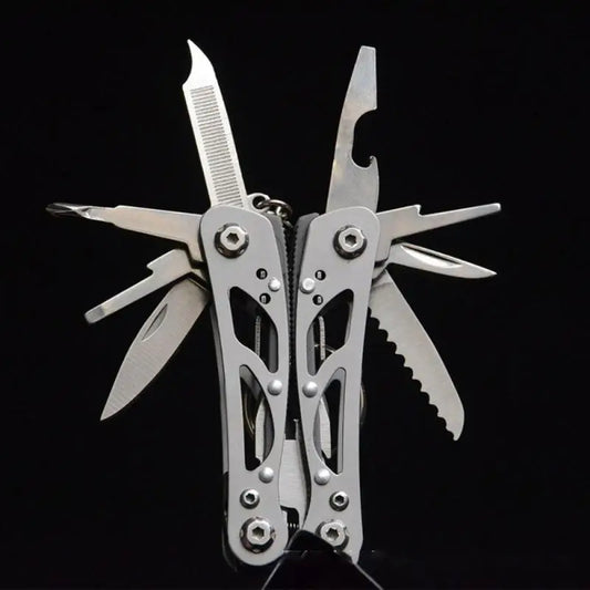 Mini multi-function tool pliers outdoor portable combination tool pliers EDC folding key chain pocket tool pliers