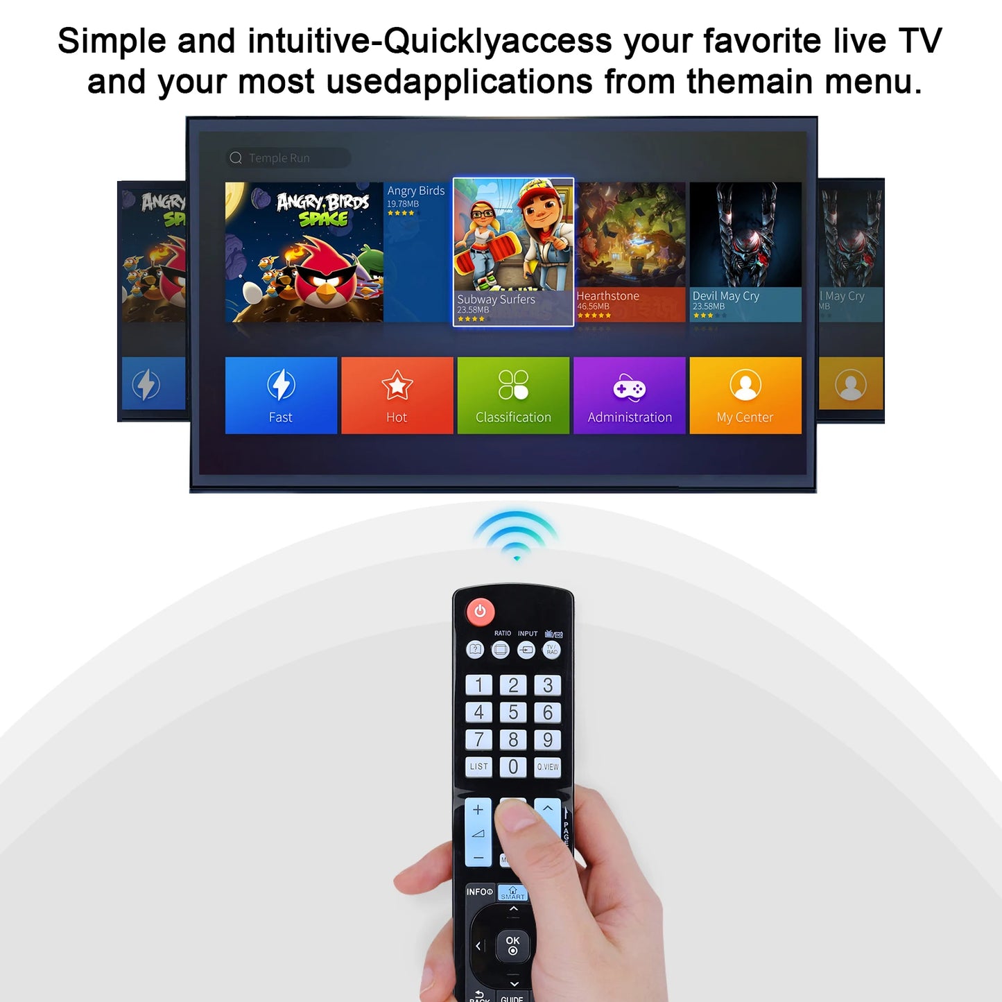 Smart Tv Remote Controller for Tv 60La620S Akb 73756504   32Lm620T Akb 73275618   Akb 73756502   Akb 74475401 , Akb 74475433 , Akb 73975702