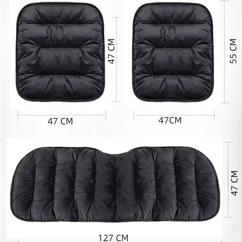 Car Seat Cushion Seat Cover General Front Rear Full Set Down Feather Breathable Protector Mat Pad Auto Accessories for Most Cars