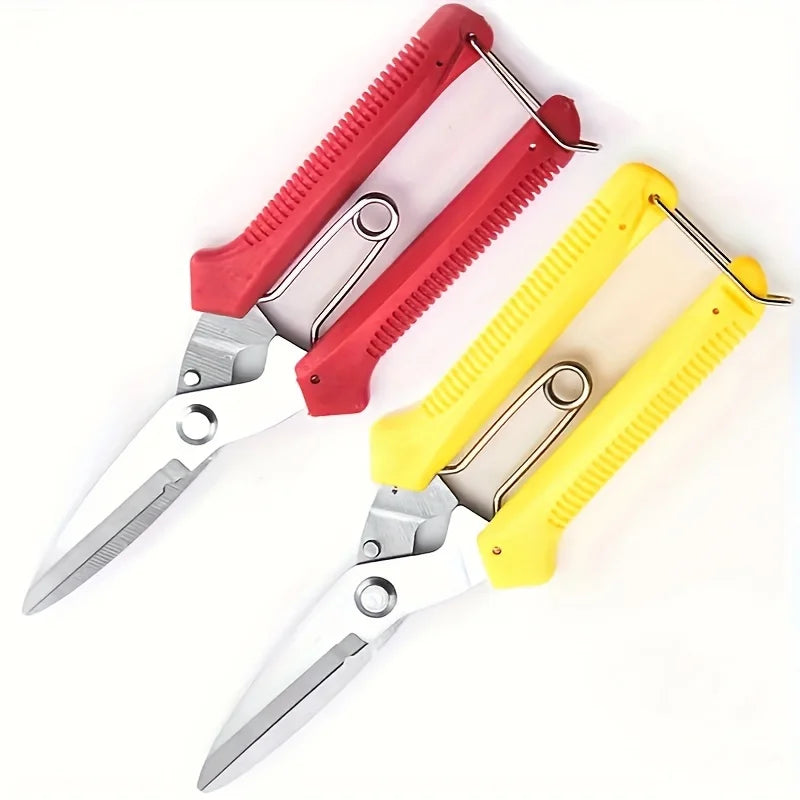 1pc Stainless Steel Loppers, Multi-Purpose Garden Scissors, Ergonomic Handle for Pruning, Packaging, Florist, Industrial Use