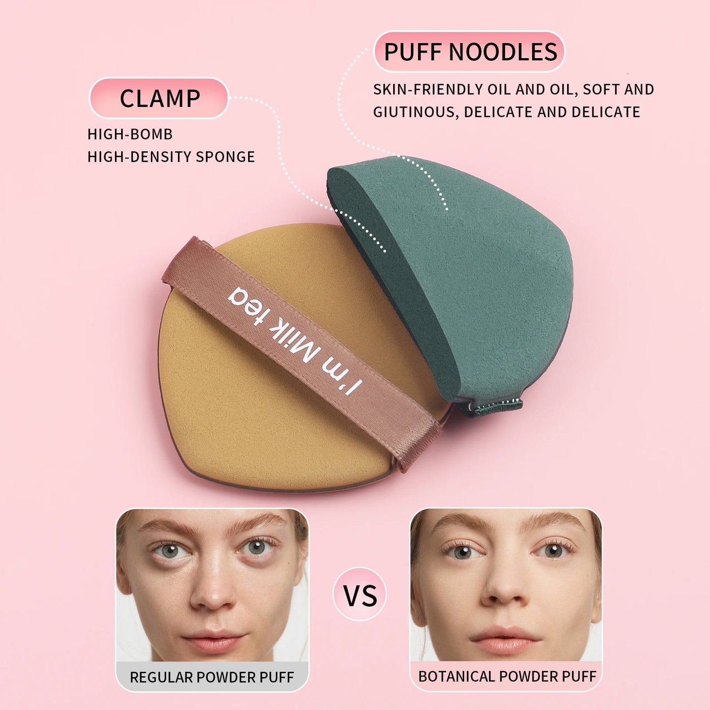 powder puff, 7pcs/box super-soft cushion  wet make-up sponge foundation powder powder BB cream special make-up tool