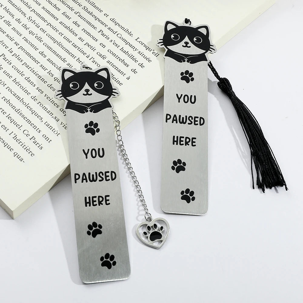 New cute cat bookmark, student birthday gift or teacher's day gift, make reading time even better.