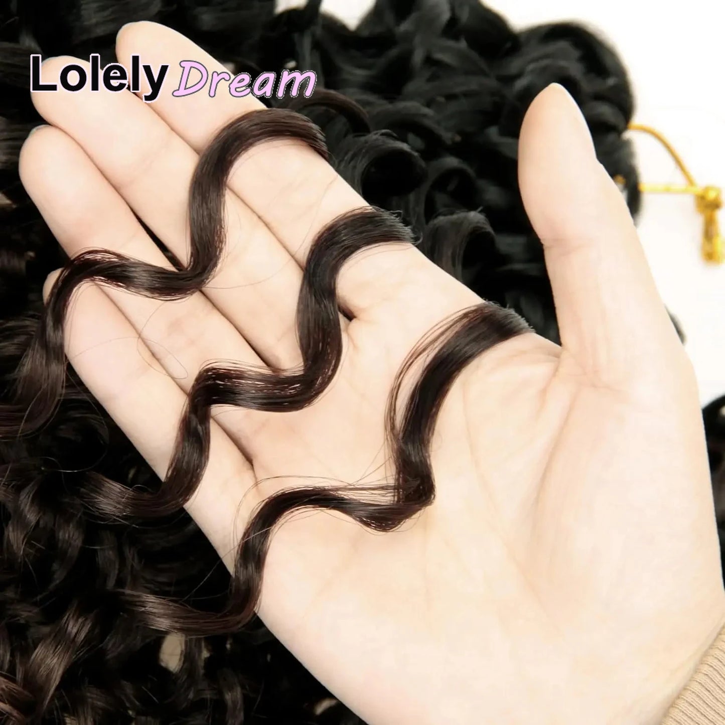 Deep Wave Human Braiding Hair 100% Unprocessed Human Hair Braiding Hair No Weft 18 Inch Curly Bulk Human Hair for Braiding #1B