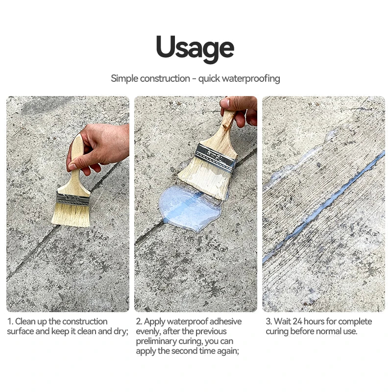 Transparent Waterproof Sealant Strong Invisible Waterproof Agent Sealant Leak-Free Glue Adhesive Sealing Coating Repair Tools