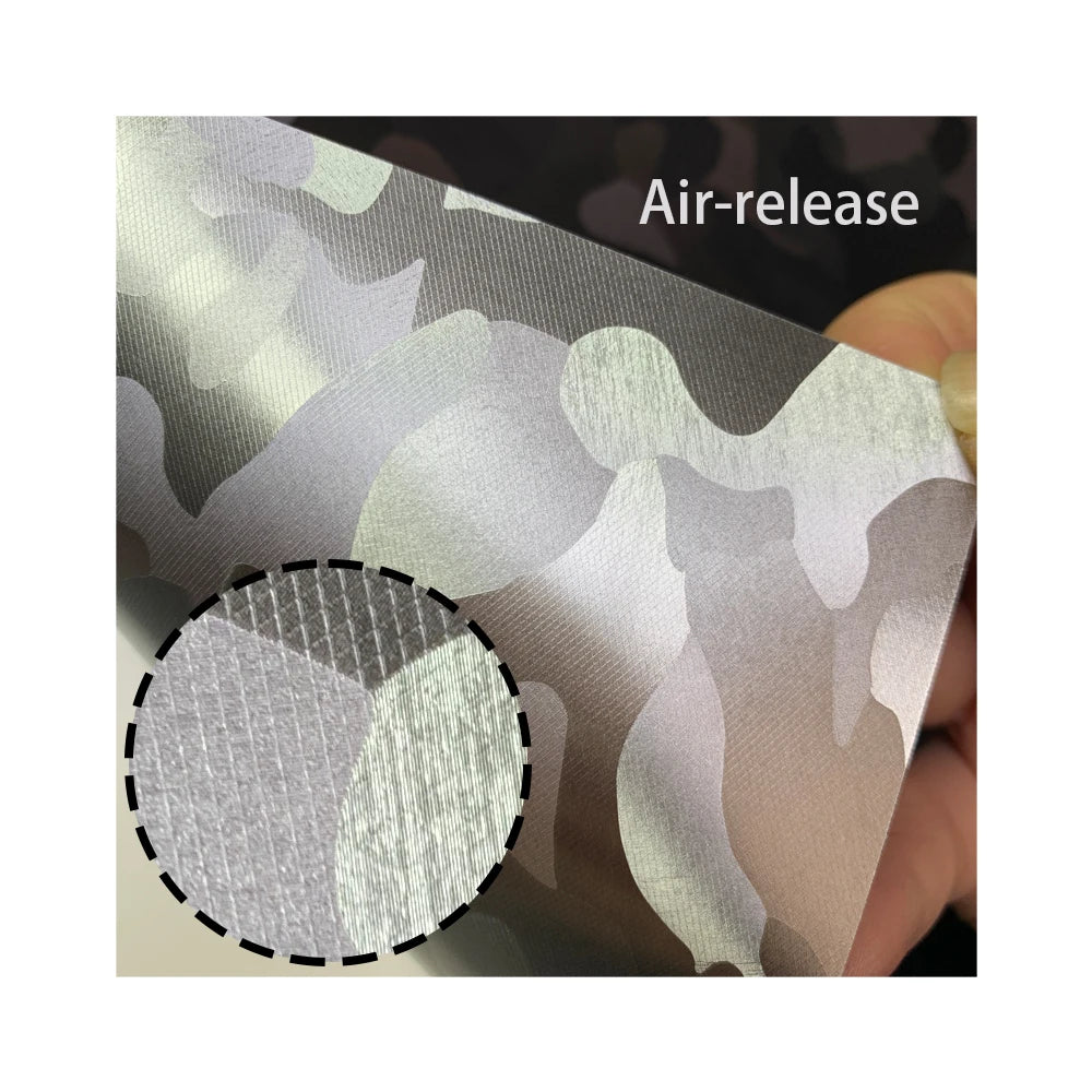 Carbon Fiber Sticker Ghost Silver Carbon Fiber Vinyl Wrap Films Glossy Car Sticker Anti Scratch Waterproof Decal Car Accessories