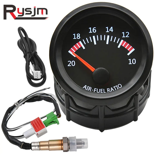 AD 52mm Car Auto Air Fuel Ratio Gauge 10-20 With Narrowband O2 Oxygen Sensor Car Gauge Fit for 12V Stepper Motor OE 0258006028