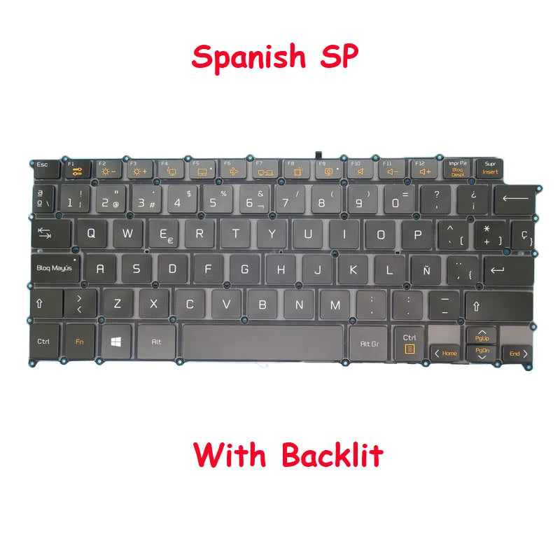 Black/White English US Korean KR Keyboard For LG 13Z970 13ZD970 13Z975 14Z970 14ZD970 English US Korean KR New