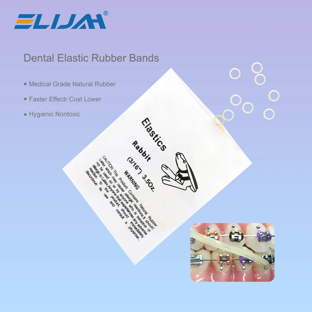 5000Pcs Dental Rubber Band Orthodontic Ligation O-Ring  Animal Traction Rings Fox Chipmunk Rabbit Orthodontics Braces Elastics