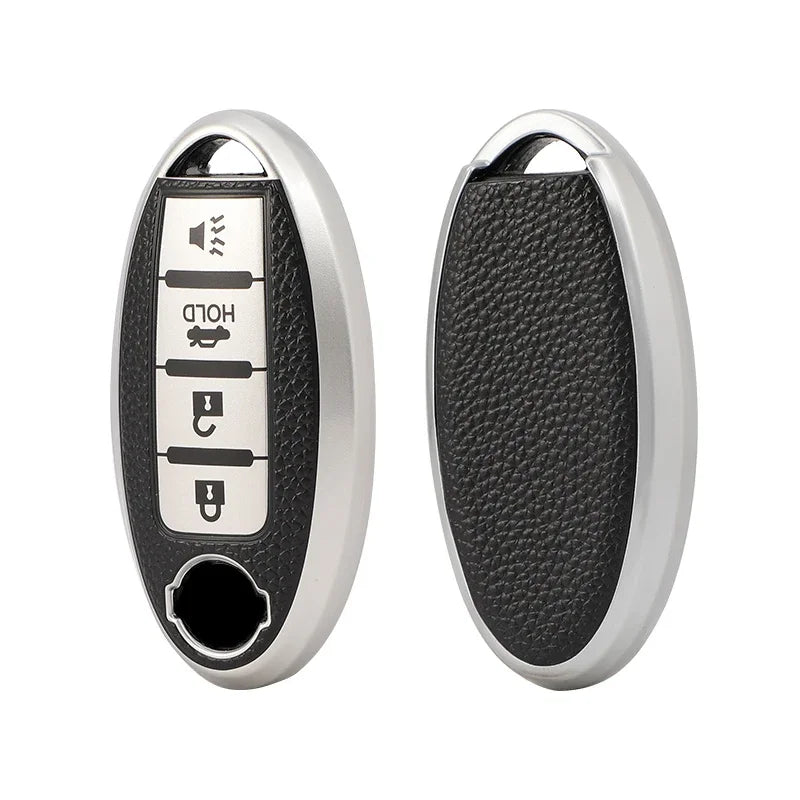 Leather TPU Shell Car Key Cover Case for Nissan Qashqai J10 J11 X-Trail T31 T32 Kicks Tiida Pathfinder Murano Note Juke Infiniti