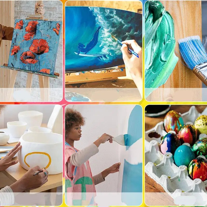 High-Quality 30 Ml/Bottle Acrylic Paint Colors Dyestuff Paint For Fabric Clothing Painting For Leather DIY Pigment Graffiti