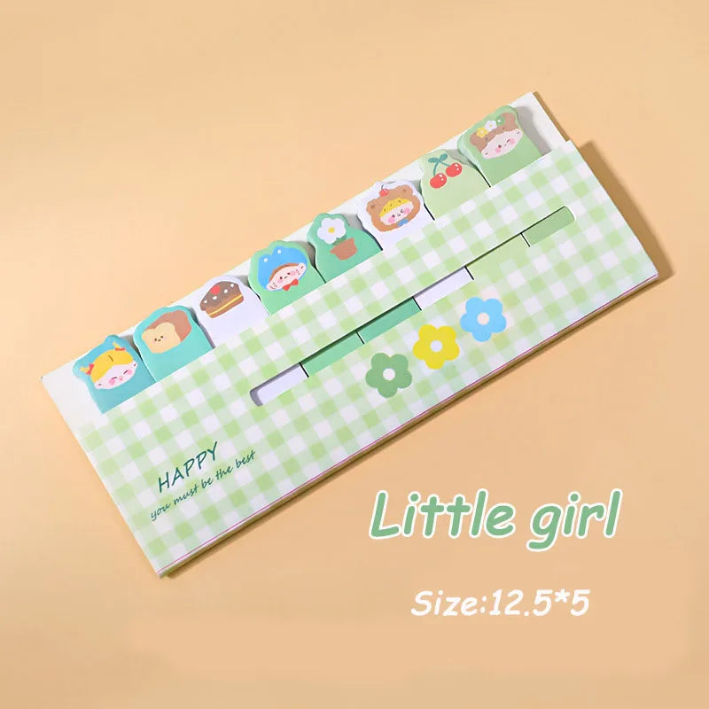 Creative Cute Cartoon Animal Index Stickers Stationery Notebook High Appearance Convenience Stickers Student Supplies