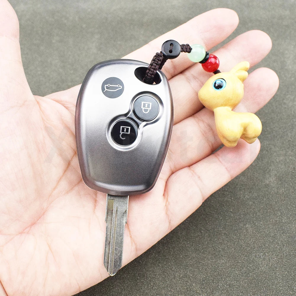 Gun Grey TPU Remote Shell Fob for Renault Megane Modus Espace Kangoo Clio Logan Sandero Twingo Scenic Car Key Case Cover