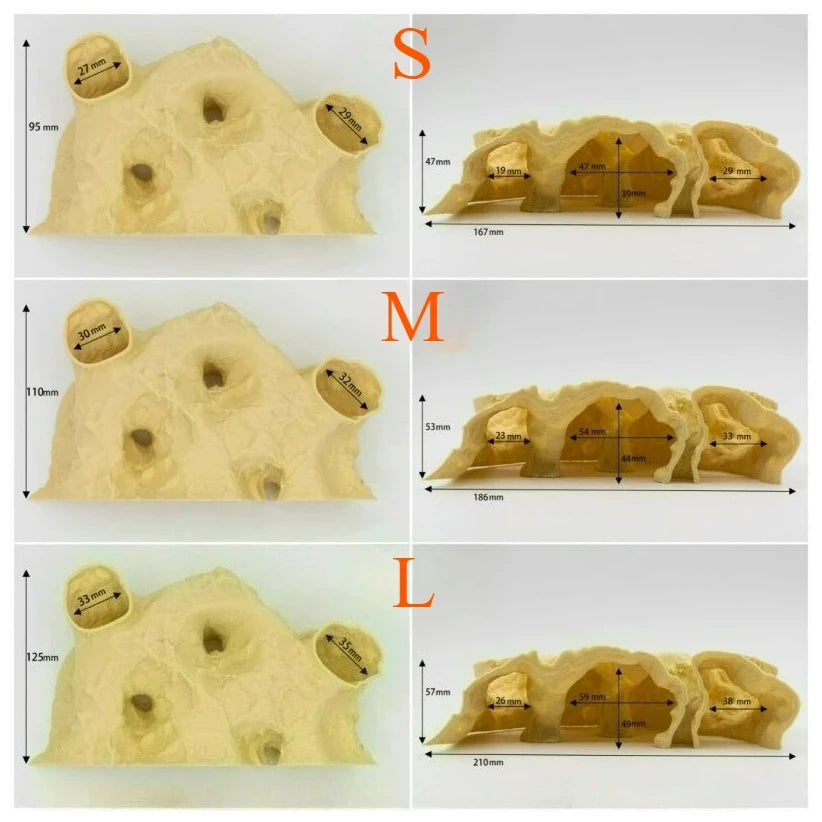 Fish Tank Underground Cave for Fish Shrimp Reptile Shelter Hiding Houses, Landscaping Ornaments 3D Printing Aqaurium Decorations