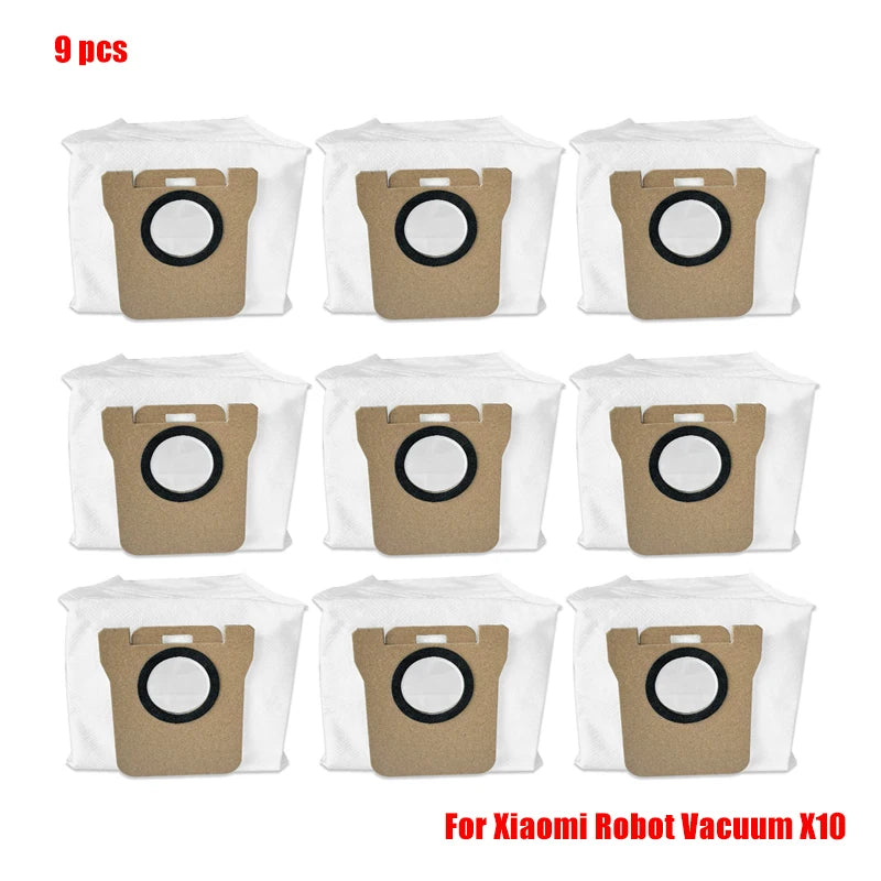 For Xiaomi Robot Vacuum X10 Robot Vacuum Cleaner Parts Replacement Main Side Brush Hepa Filter Mop Cloth Dust Bag Accessories