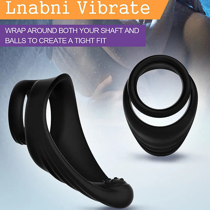 Double Penis Ring Silicone Semen Lock Rings Delay Ejaculation High Elasticity Time Lasting Cock Ring Sex Toys For Couples Adults