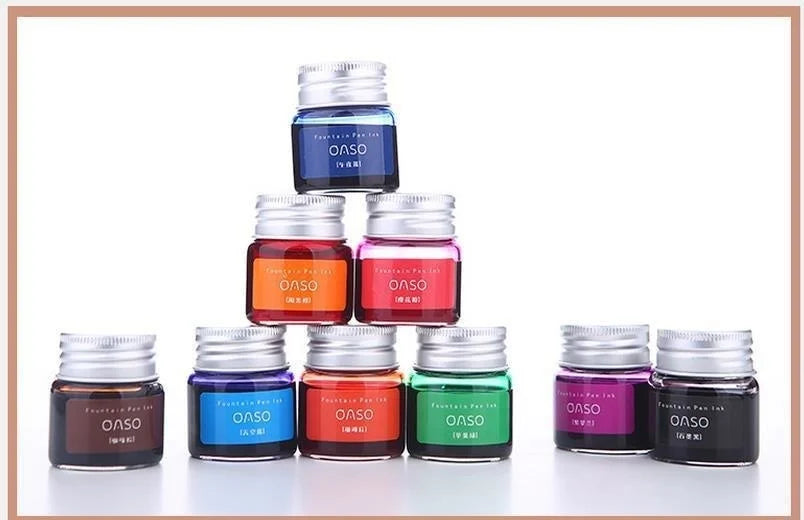 20ml Smooth Colorful Liquid Ink Bright Comics Ink Refill Without Fountain Pen Ink Pen Carbon Office School Stationery 03826