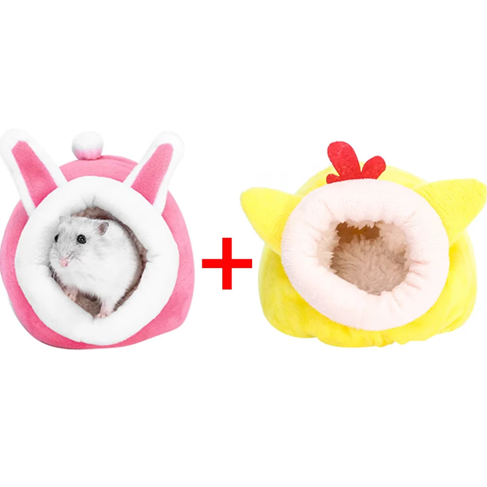 Hamster House Guinea Pig Hamster Cotton House Pet Bed House Small Animal Nest Winter Warm For Rodent/Guinea Pig/Rat/Hedgehog