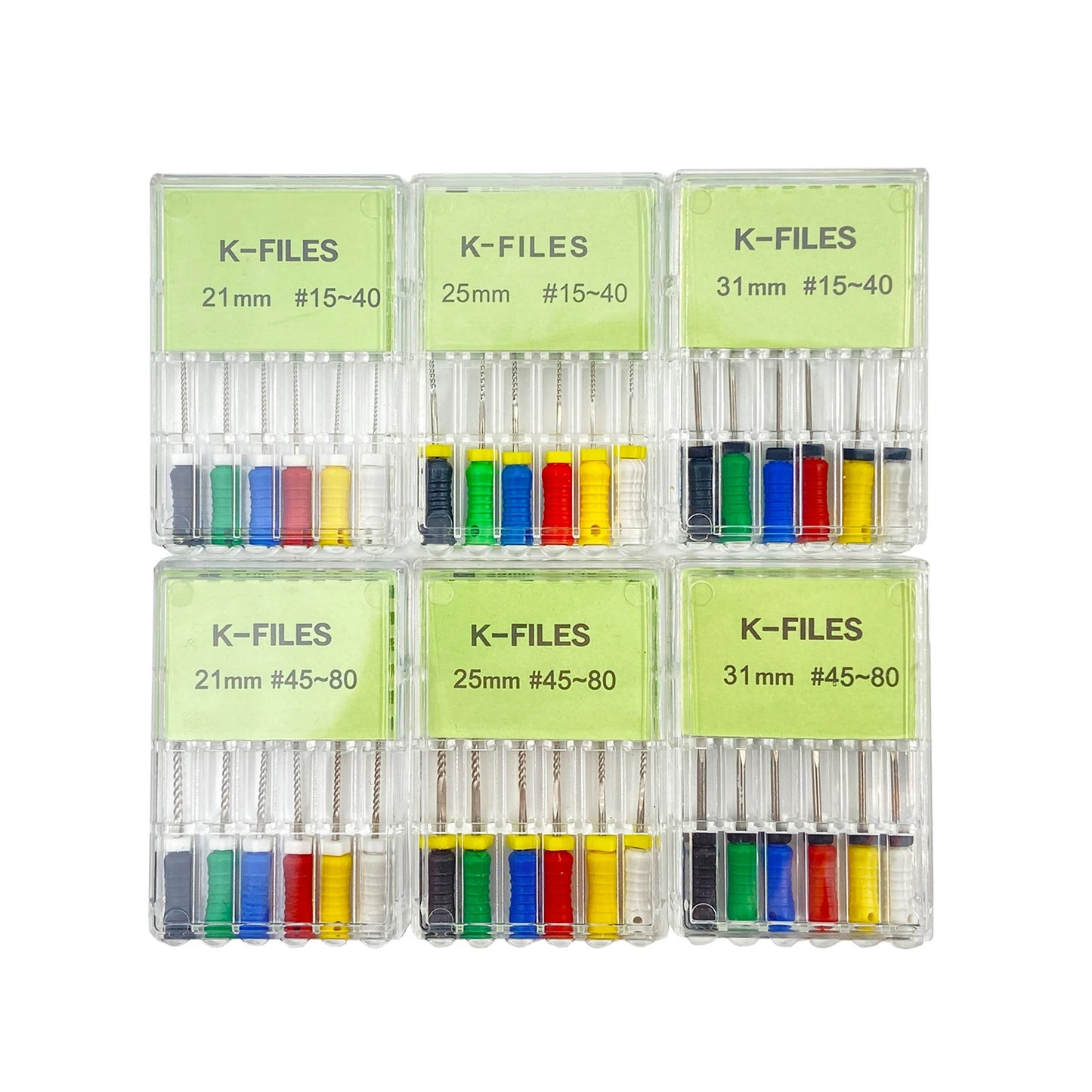 Dental Root Cannal Endo K File 21mm 25mm 31mm Stainless Steel Endodontic Instruments Dentist Dentistry Odontologia Tools