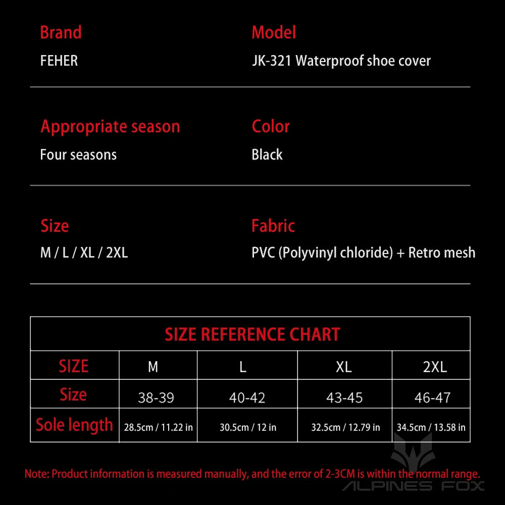 High Tube Motorbike Rain Shoe Covers Waterproof Reusable Motorcycle Cycling Bike Rain Boot Reflective Rainproof Shoes Cover