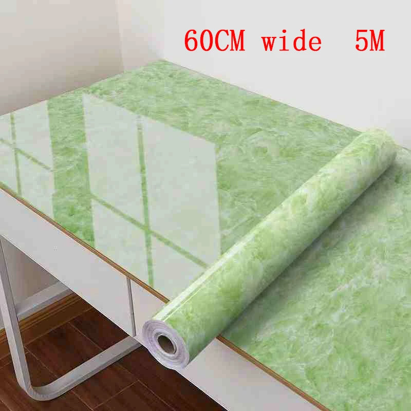 Kitchen Oil Resistant Stickers Waterproof Self-adhesive Wallpaper Stove Countertop Protective Pad Cabinet Countertop Marble Film