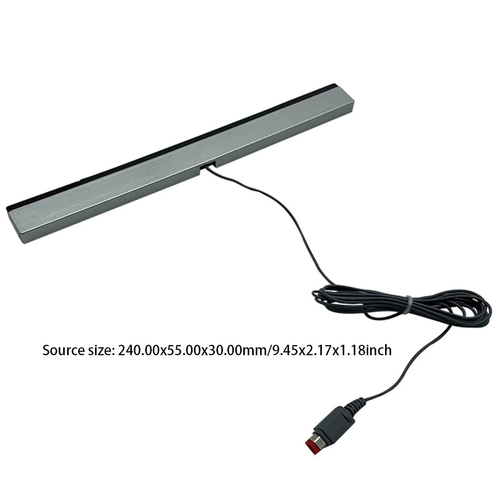 Wired Motion Sensor Receiver with Extension Cord Wired Infrared Ray Sensor Bar USB Plug Wired Motion Sensor Bar for Nintendo Wii