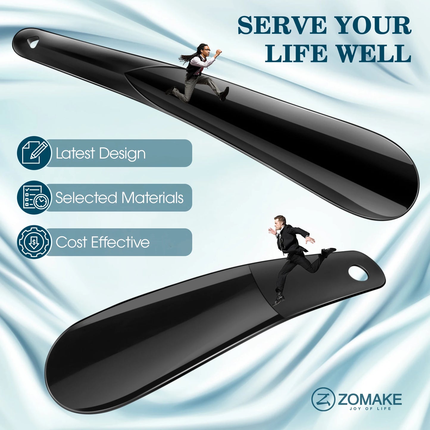 16CM Portable Mini Professional Shoe Horn Durable Plastic Spoon Shaped children Shoe Changing Assistant Flexible Shoe Lifter