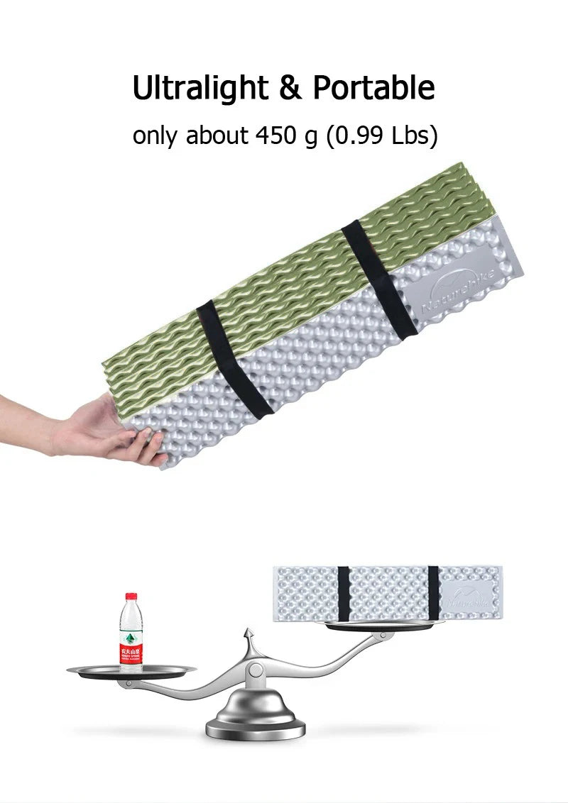 Naturehike Camping Mat Ultralight Folding Aluminum Film Moisture Sleeping Pad Outdoor Portable Picnic Bed Seat Hiking Mattress