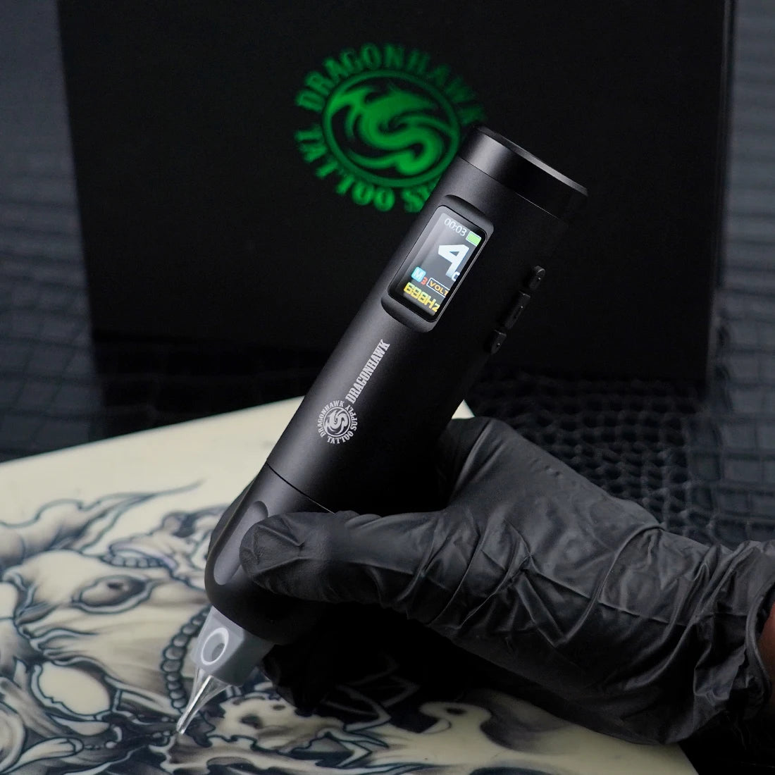 Dragonhawk X7 Wireless Tattoo Machine Pen Brushless Motor  Replaceable Mastlabs Battery Makeup Permanent Tattoo Supply