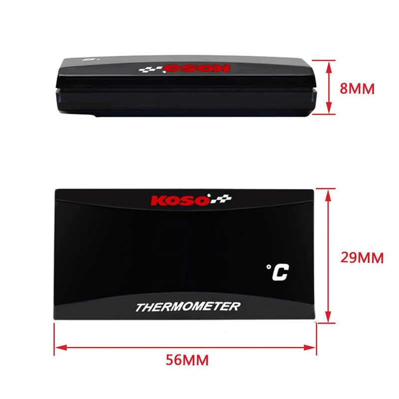 Motorcycle Oil Temperature Gauge Koso Oil Temp LCD Digital Universal Instrument For Yamaha Kawasaki Honda