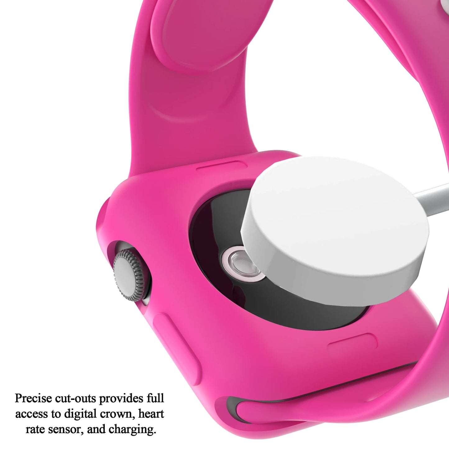 Candy Soft Silicone Bend+Case for Apple Watch Cover 9 8 7 6 Se 5 45mm 42mm 38 Protection Iwatch Serie 44mm 40mm 41mm Strap+case