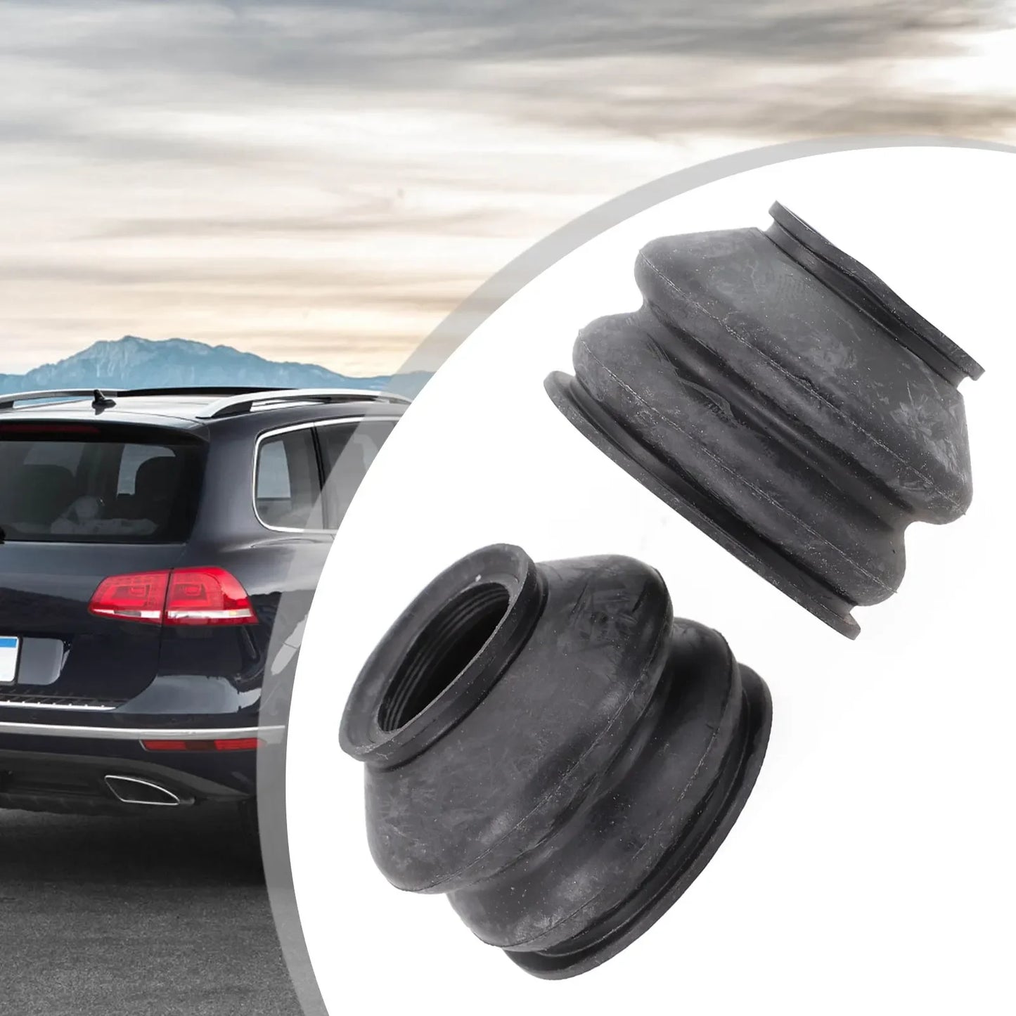2Pcs Universal Tie Rod End And Ball Joint Dust Silicone Boots Cover 2288 23*33*41MM Clip-On Black  Ball Joints Accessories