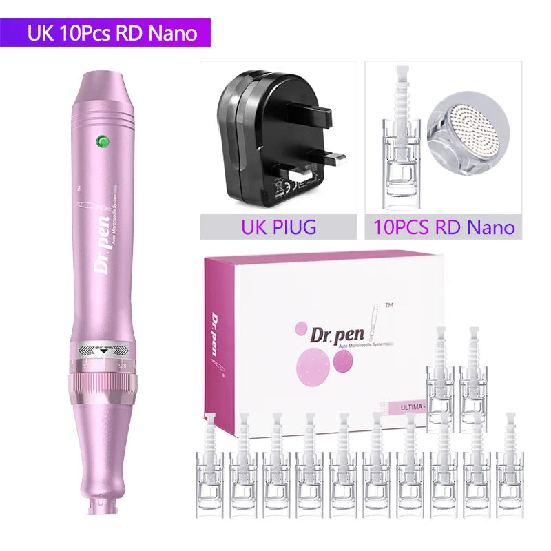Authentic Dr. Pen Ultima M7 10 Pcs Needles Multi-function Facial Mesotherapy Micro Skin Wireless Electric Derma Beauty Device
