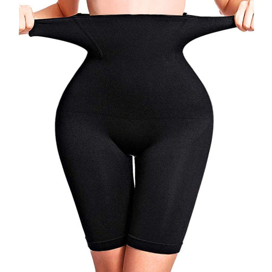 YBFDO Women's High Waist Flat Angle Shaper Pants Postpartum Buttocks Lifting Body Shaping Pants Slim Shorts Waist Trainer