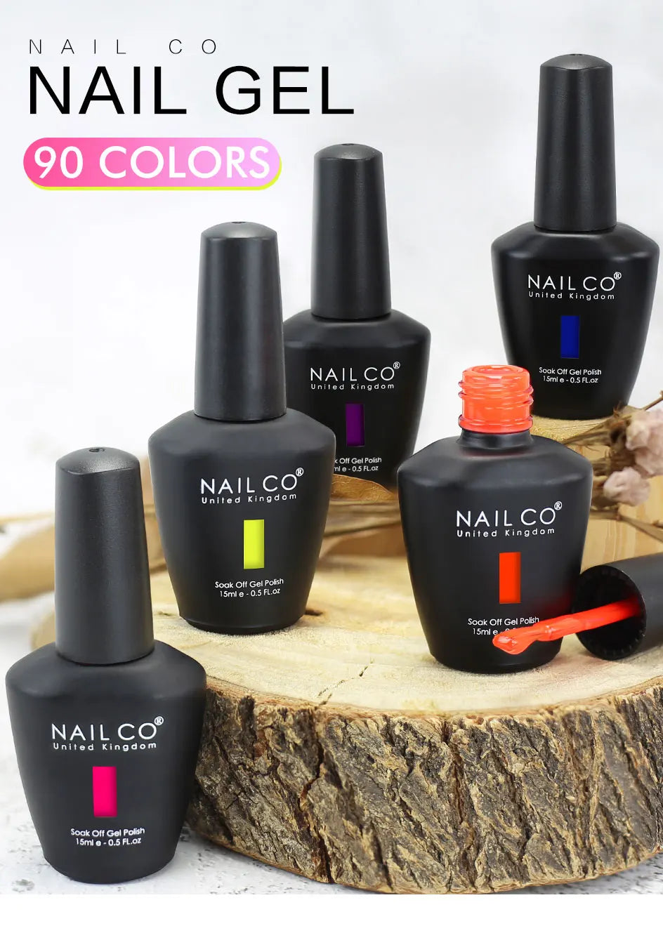 NAILCO Gel Nail Polish 15ml Nail Art Vernis Semi Permanent Soak off UV Gel Polish Gel Manicure Nail Varnish Nail Color Ongles