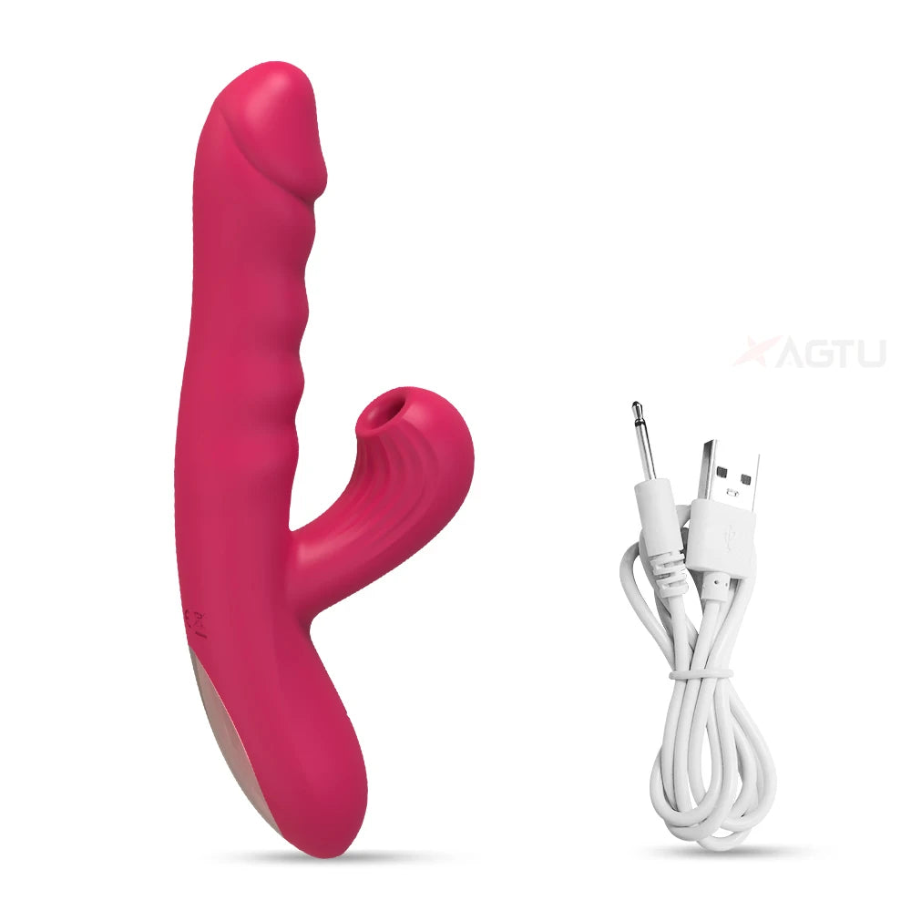 Powerful Thrusting Sucking Vibrator Female Sucker Clitoris Stimulator G Spot Dildo Massager Adult Goods Sex Toys for Women