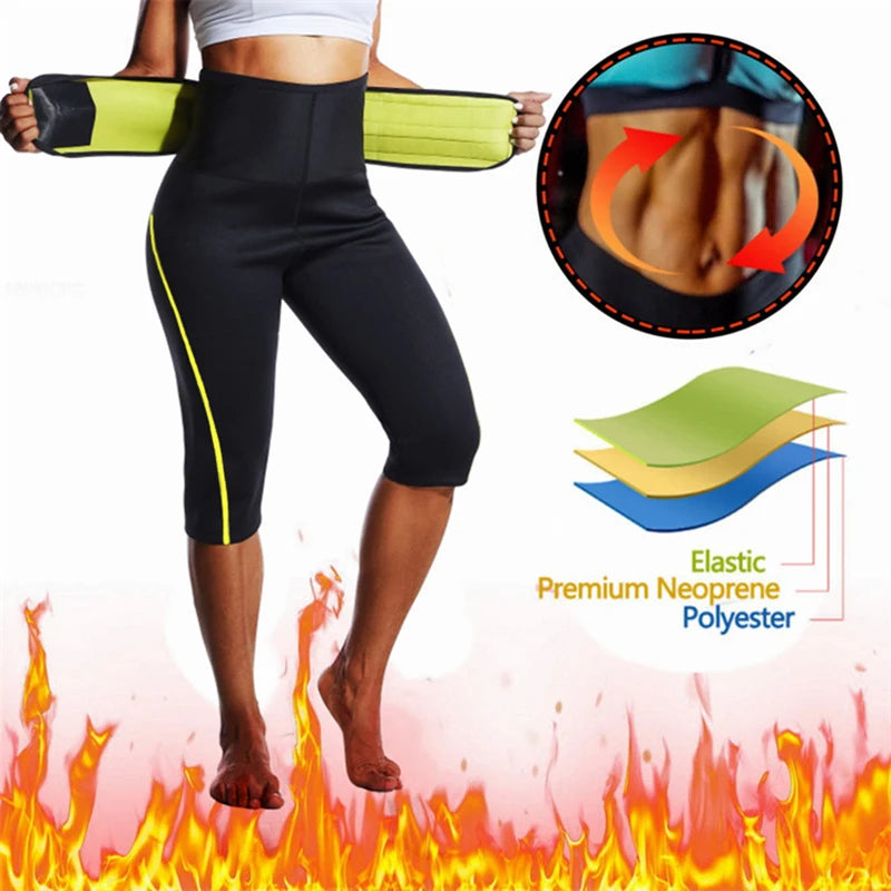 YBFDO Sweat Sauna Pants Neoprene Suit Sweating Shapers Fat Burner Corset Body Shaper Slimming Pants Waist Trainer Shapewear