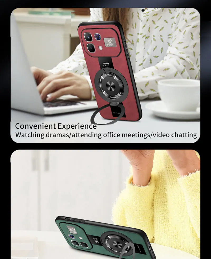 For Infinix Note 60pro Luxury Magnetic Capa de celular leather Case 360-degree rotating stand Cover Shockproof Bumper Funda