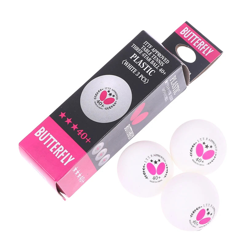 3Pcs Professional Table Tennis Ball 40+ Training Ball For Table Tennis Stroking Training Indoor Games Spare Ping Pong
