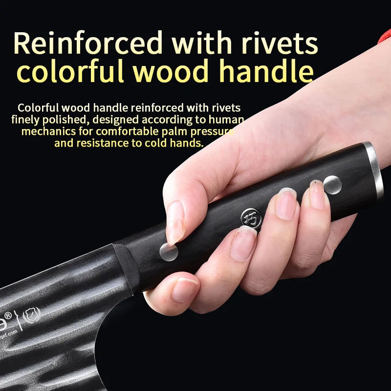 Household kitchen axe knife,  for both cutting and chopping, made of carbon steel, super durable, best-selling model