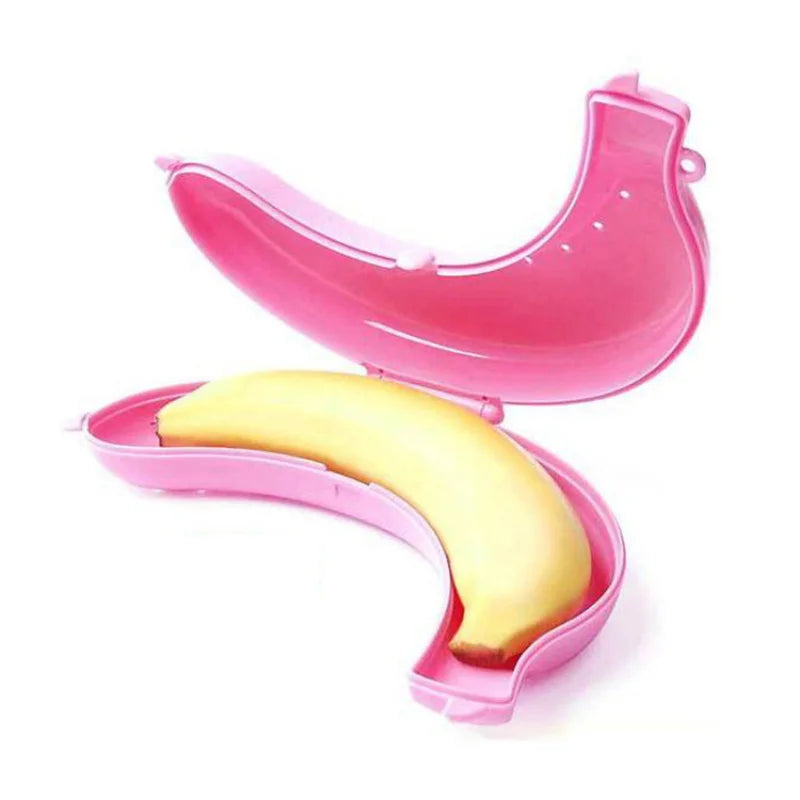 Banana Trip Outdoor Travel Storage Box Cute Banana Case Protector Container Trip Outdoor Lunch Fruit Storage Box Holder