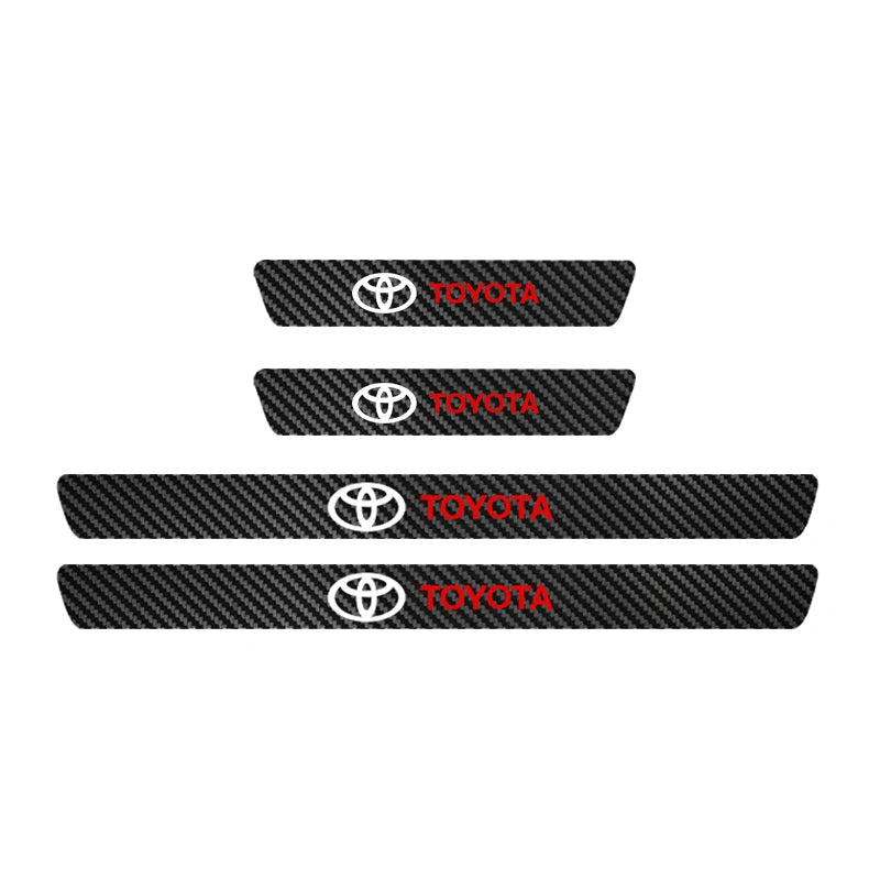 Car Threshold Sticker with Door Handle Bowl Scratch Protective Sticker For Toyota C-hr Rav4 Yaris Hilux Prius Avensis Auris